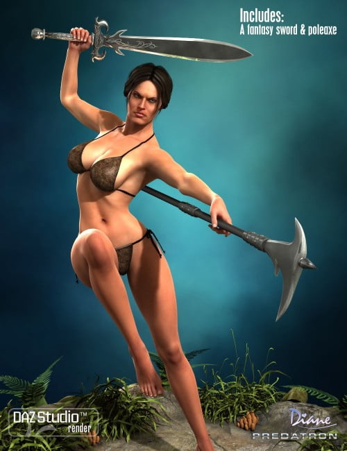 Heroine Fantasy Poses & Weapons for Genesis 2 Female Heroine Fantasy Poses & Weapons for Genesis 2 Female