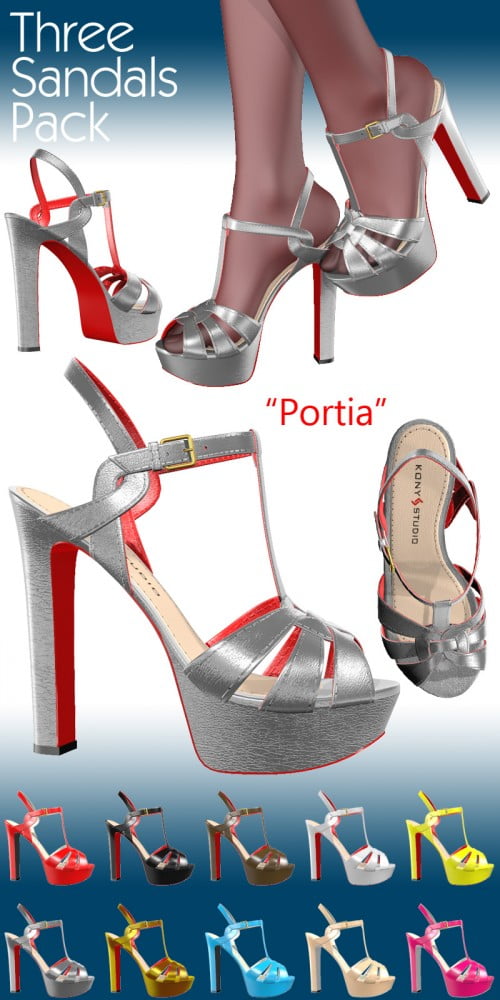 Three Sandals Pack for V4A4