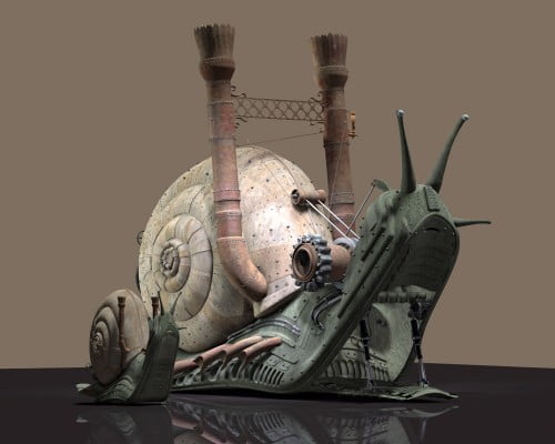 MS13 SteamPunk Snail & Baby