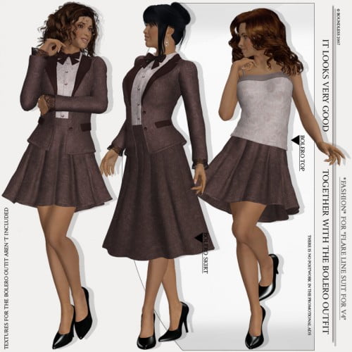 *Fashion* for "Flare Line Suit for V4"