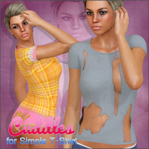 Cuddles for Simple T-Shirt