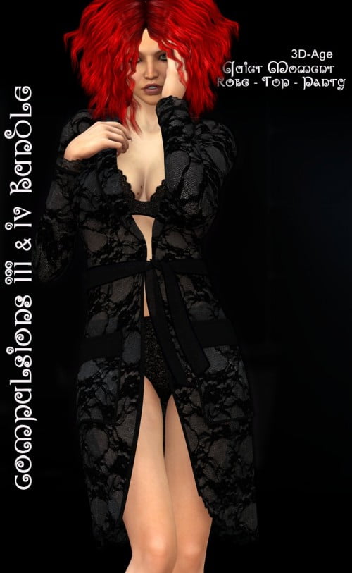 CompulsionsIII & IV Bundle - Quiet Moment:Robe+Top+Panty
