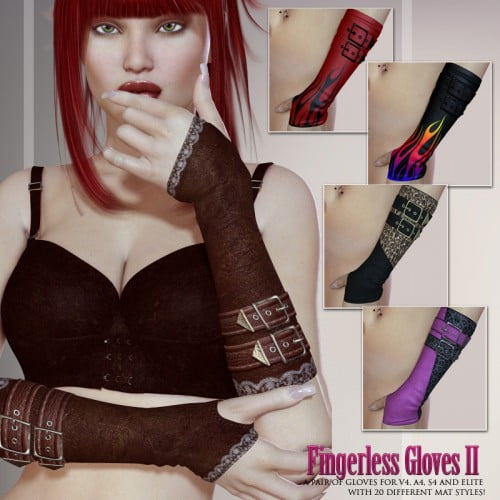 LilFlame's Fingerless Gloves II