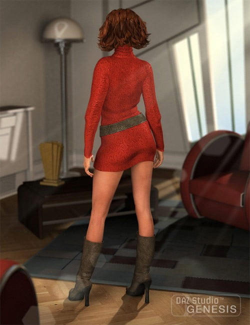 Turtleneck Sweater Dress