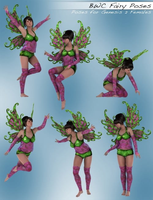 BWC Fairy Poses for Genesis 2 Female(s)