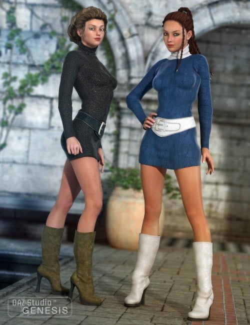 Turtleneck Sweater Dress Textures