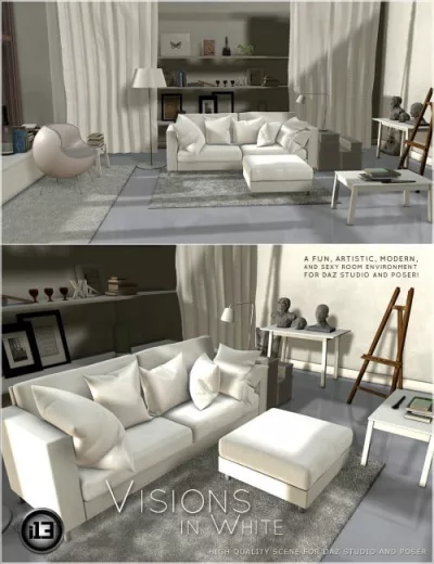 00-main-white-modern-furniture-decor-daz3d