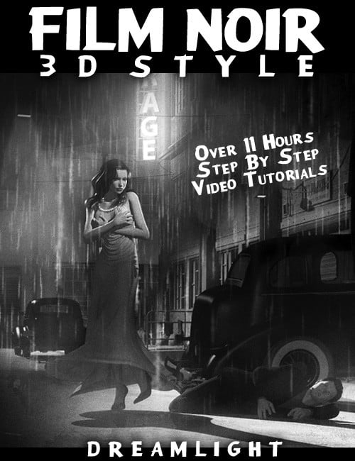 Film Noir 3D Style – Back To Black & White