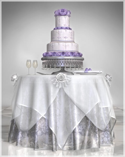 GCD Wedding Cake & Table Set