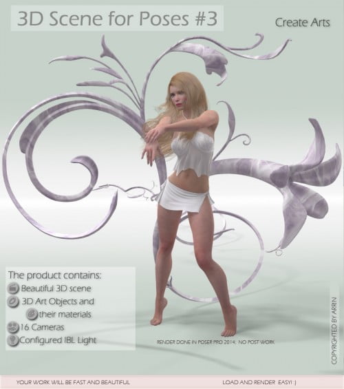 3D Scene for Poses #3