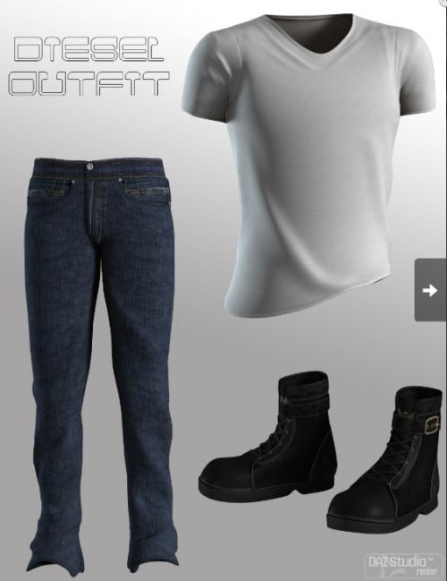 Diesel Outfit for Genesis 2 Male(s)