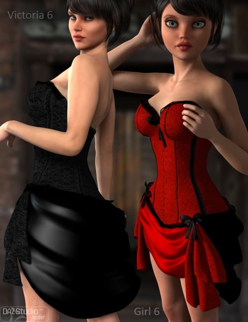 Bustier Dress for Genesis 2 Female(s)