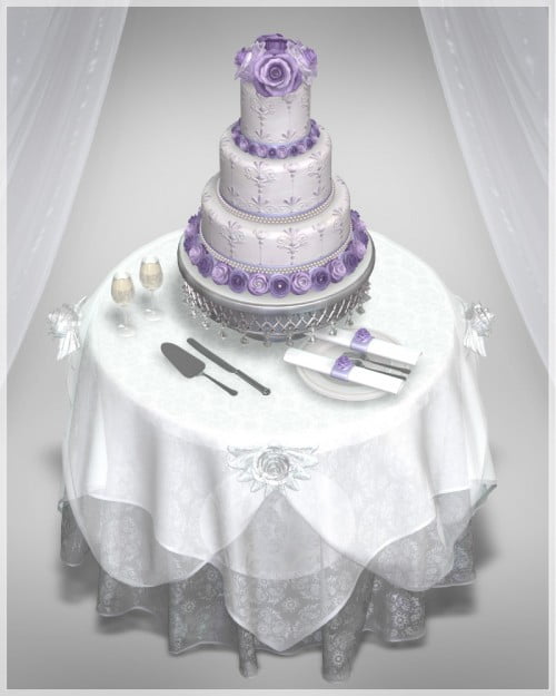 GCD Wedding Cake & Table Set
