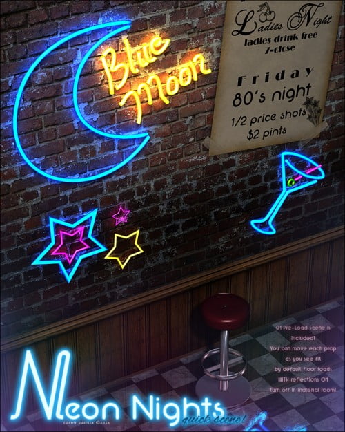 Neon Nights - Quick Scene!