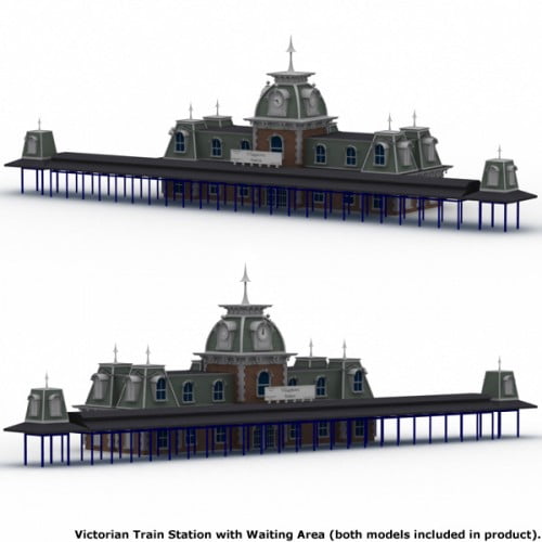 Victorian Train Station (Poser, OBJ & LWO)