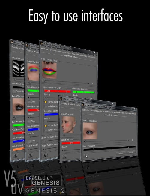 Instant Makeup for V5 UV Skin Sets