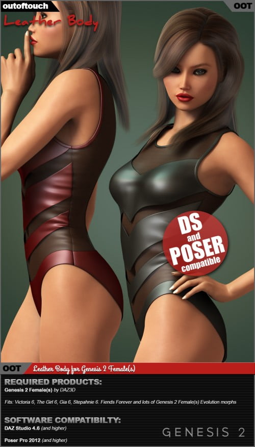 Leather Body for Genesis 2 Female(s) Leather Body for Genesis 2 Female(s)
