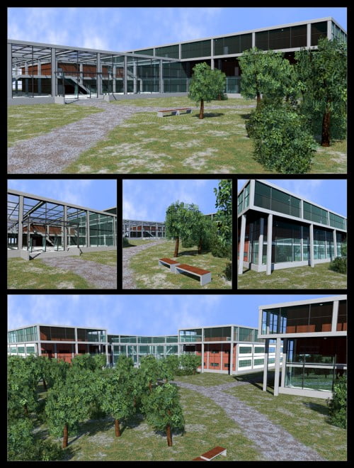 College, Campus scene