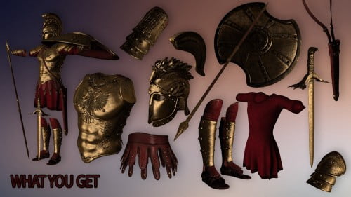 Mec4D Hoplite Soldier for Genesis 2 Male(s)