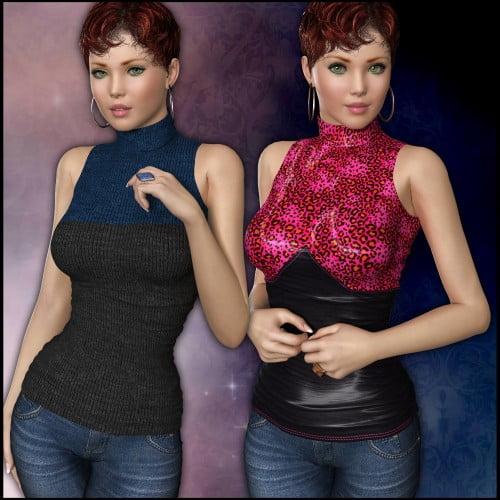 7th Ave: Turtleneck T-Shirt