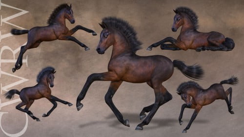 CWRW Pose Pack for the HiveWire Foal
