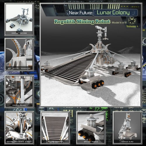 Regolith Mining Robot