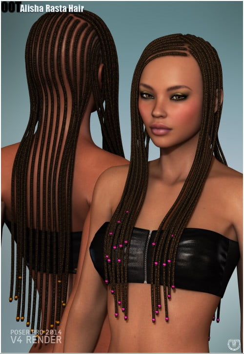 Alisha Rasta Hair for V4 and G2F
