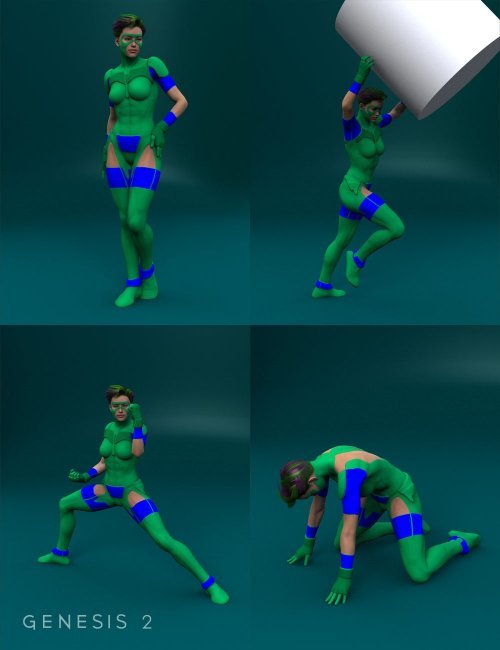 Heroes Defenders Poses for Genesis 2 Female(s)