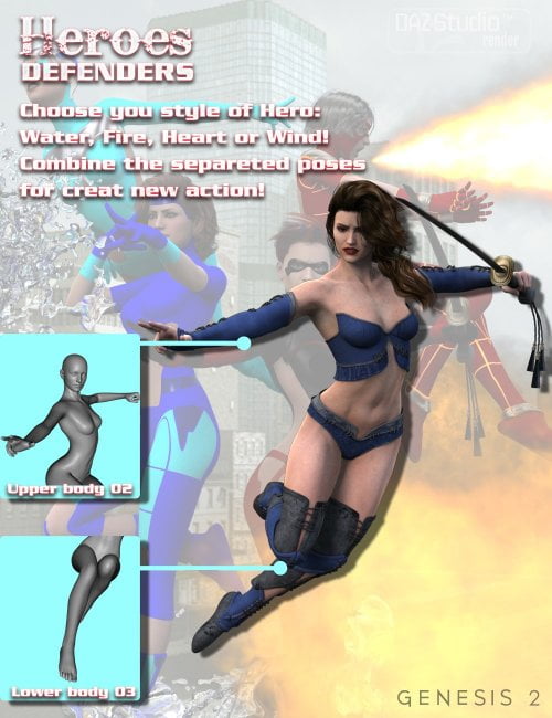 Heroes Defenders Poses for Genesis 2 Female(s)