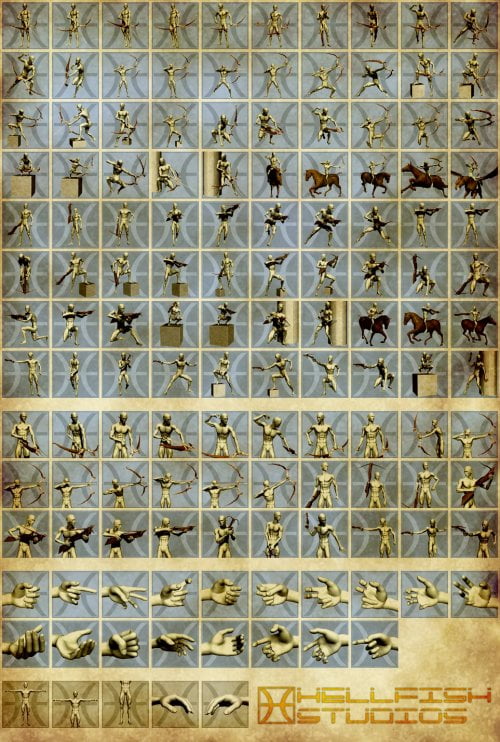 Bows and Crossbows Ultimate Pose Collection for M4