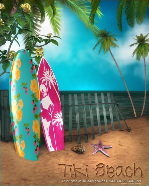 Tiki Beach Backgrounds