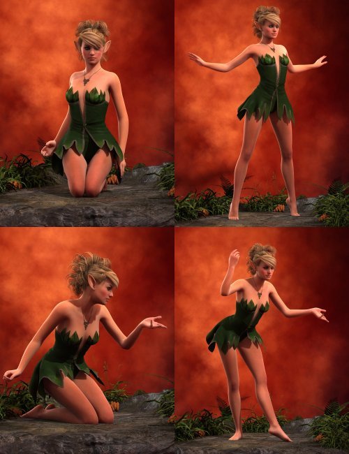 Fairy Poses for Genesis 2 Female(s)