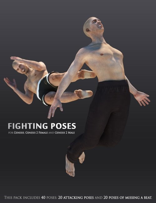 Fighting Poses for Genesis and Genesis 2