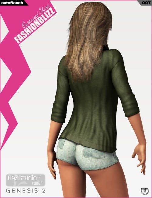 Fashion Blizz - Oversized Shirt for Genesis 2 Female(s)