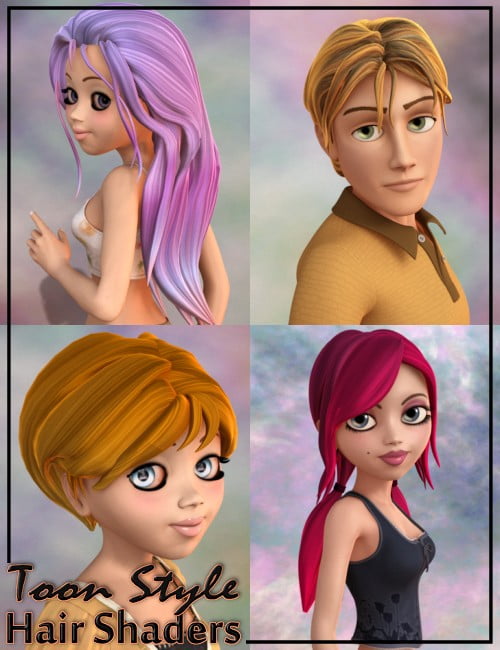 Toon Style Hair Shaders