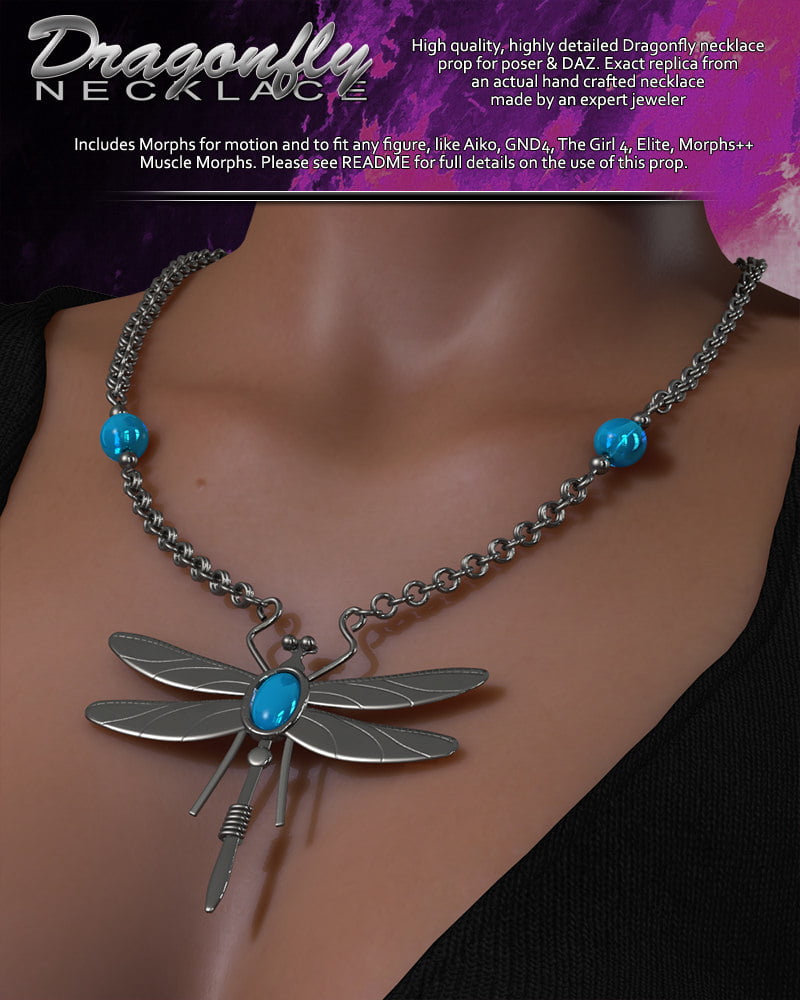 Exnem Dragonfly Necklace