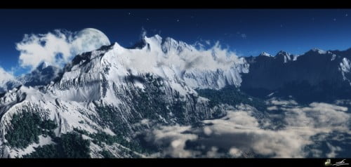 Cesium55 Vue Scene Weisshorn Mountain Pack