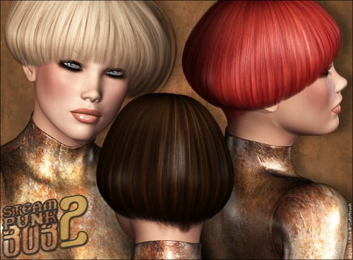 Steampunk Bob Hair 2