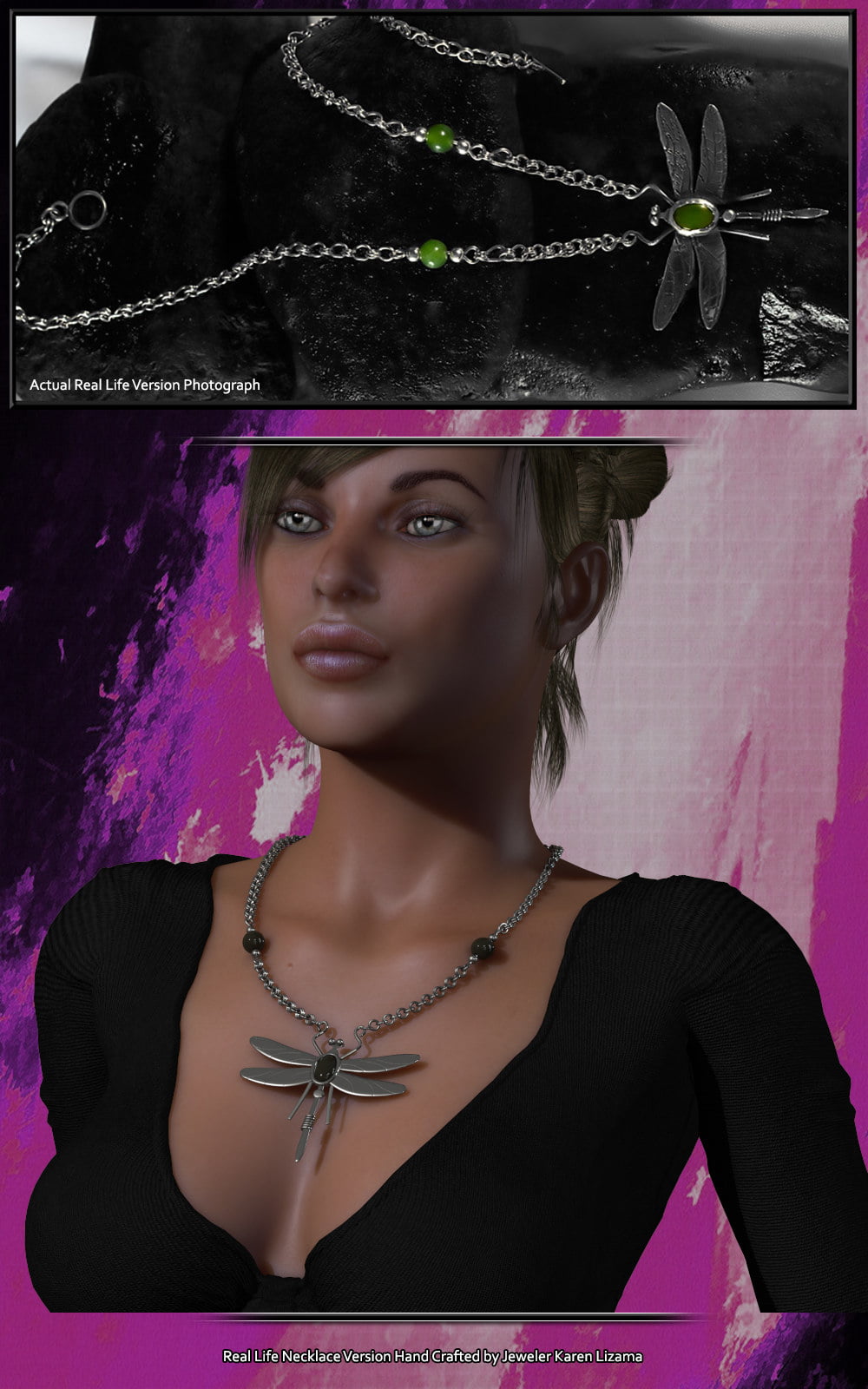 Exnem Dragonfly Necklace