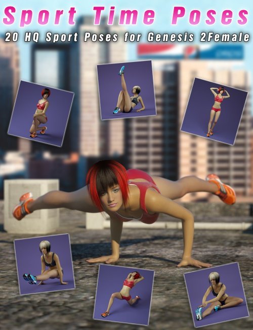 Sport Time - Poses for Genesis 2 Female(s)