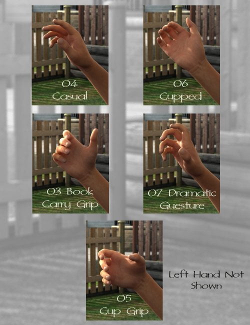 Get a Grip Hand Poses for Genesis 2 Male(s)