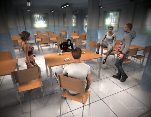 Cafeteria Eating Area