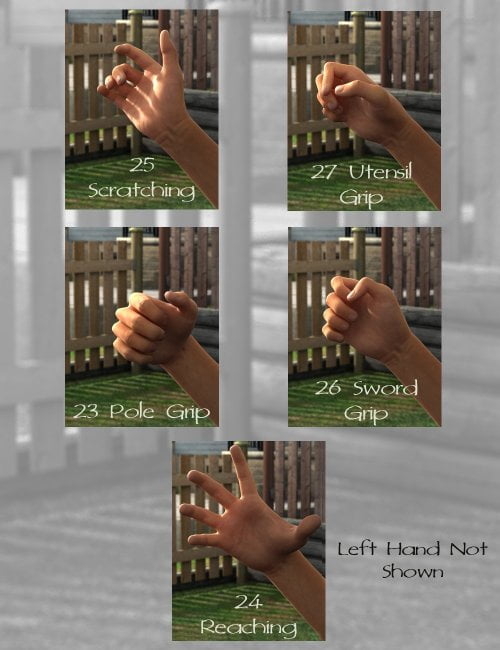 Get a Grip Hand Poses for Genesis 2 Male(s)
