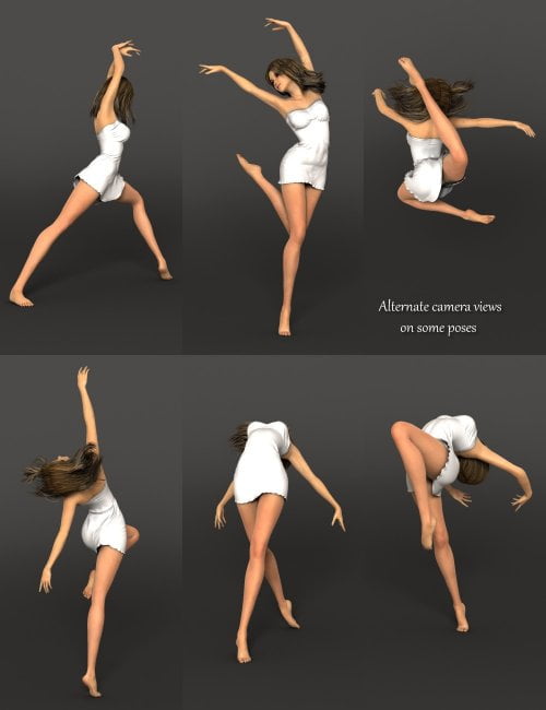 Contemporary Ballet Poses for Aiko 6 and Genesis 2 Female(s)