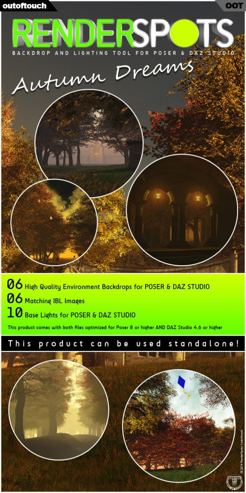 RenderSpots Autumn Dreams for Poser and DAZ Studio