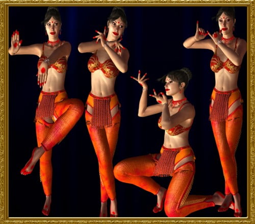 Indian Classical Dance Pose
