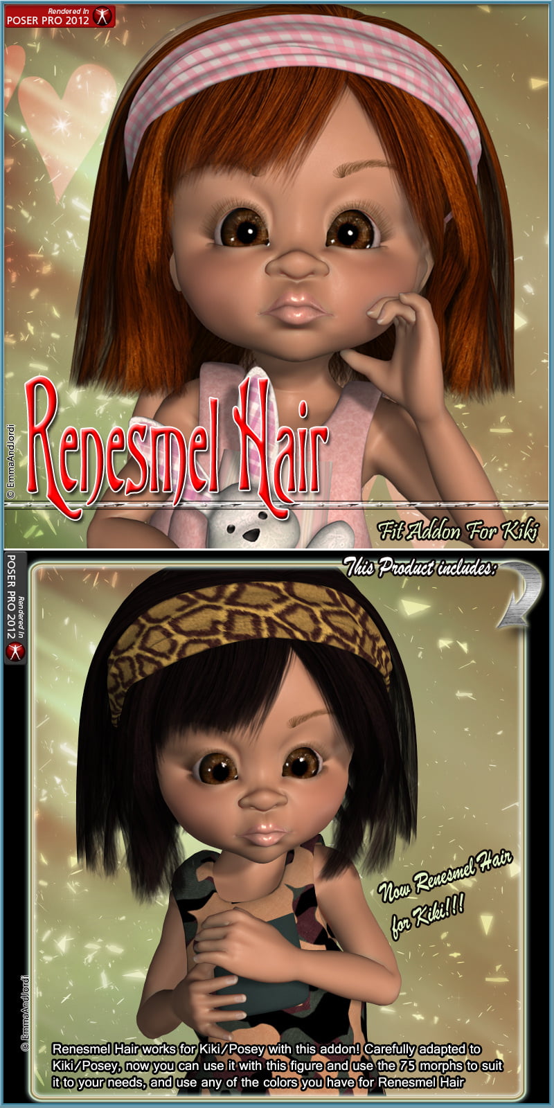 Kiki Fit Addon For Renesmel Hair