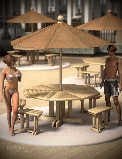 Umbrella Patio Table