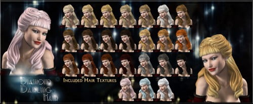 Diamond Darling Hair for V4