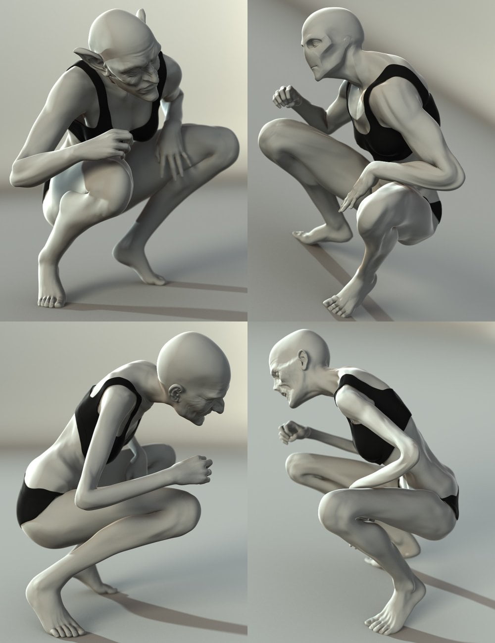 Ghoul Poses for Creature Creator Genesis 2